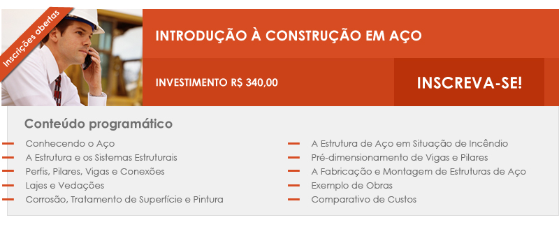 Introdu��o � constru��o em a�o - INSCREVA-SE!