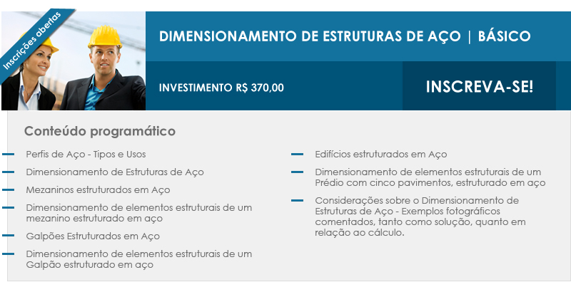 Dimensionamento de Estruturas de A�o - B�sico - INSCREVA-SE!